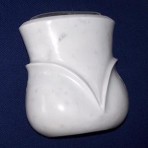 Vaso in marmo bianco